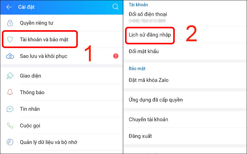 Cách thoát, đăng xuất Zalo trên điện thoại Samsung trong một nốt nhạc