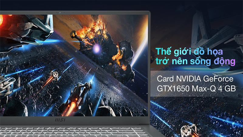 Thế giới đồ họa sống động nhờ card NVIDIA GeForce GTX 1650 Max-Q 4 GB
