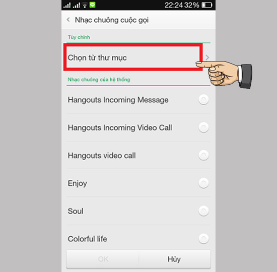Chọn từ thư mục