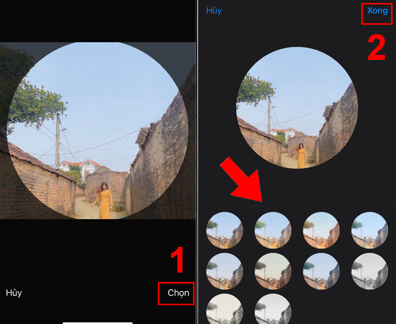 Điều chỉnh hình theo ý muốn 