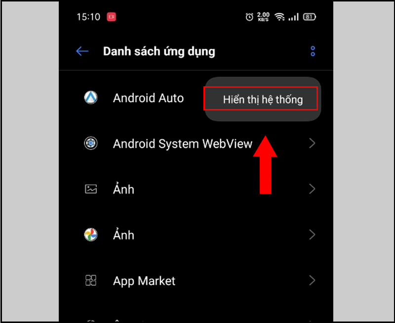 Xóa cache ứng dụng Google Service Framework