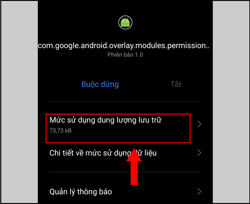 Xóa cache ứng dụng Google Service Framework