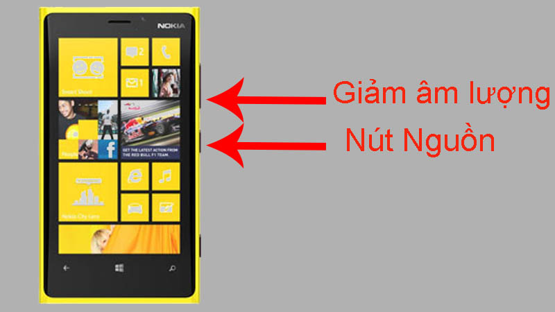 Nhấn v&agrave; giữ n&uacute;t Nguồn v&agrave; n&uacute;t Giảm &acirc;m lượng để kh&ocirc;i phục c&agrave;i đặt gốc