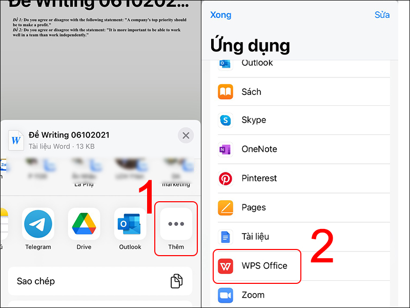 Không cần phải truy cập máy tính, bạn cũng có thể chỉnh sửa các file Word, Excel trực tiếp trên iPhone, iPad của mình với WPS Office. Điều này giúp bạn tiết kiệm nhiều thời gian và làm việc một cách nhanh chóng. Hãy xem hình ảnh để biết thêm thông tin chi tiết về cách thức sử dụng.