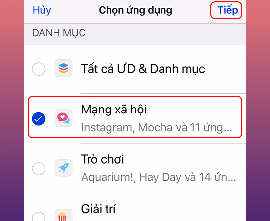 Giới hạn thời gian sử dụng