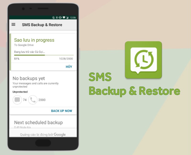 Khôi phục tin nhắn bằng ứng dụng SMS Backup & Restore