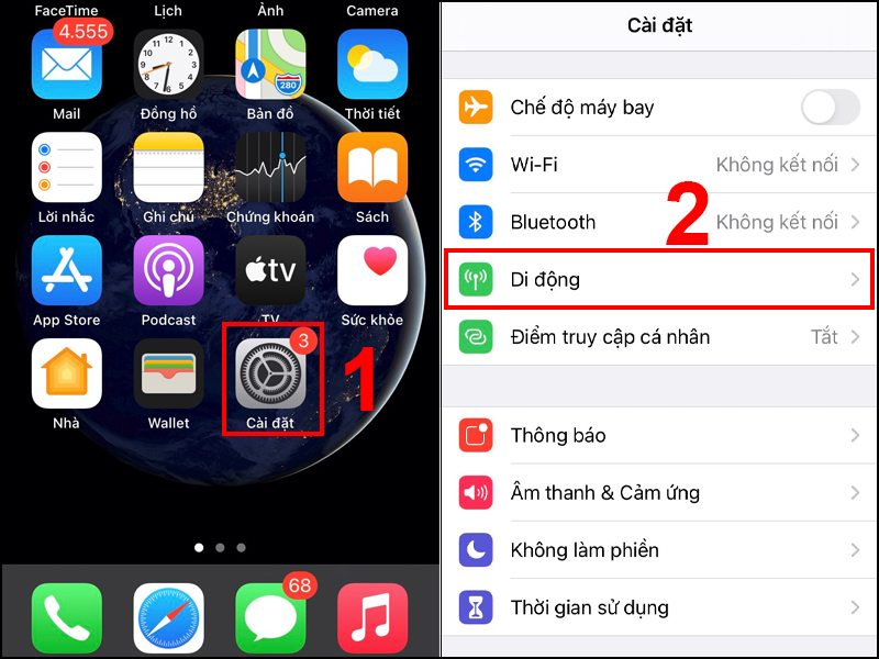 Cách phát WiFi, cách phát 4g trên iphone