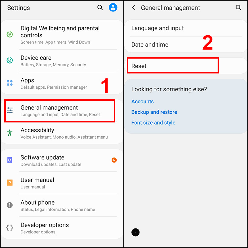 Khôi phục cài đặt gốc 