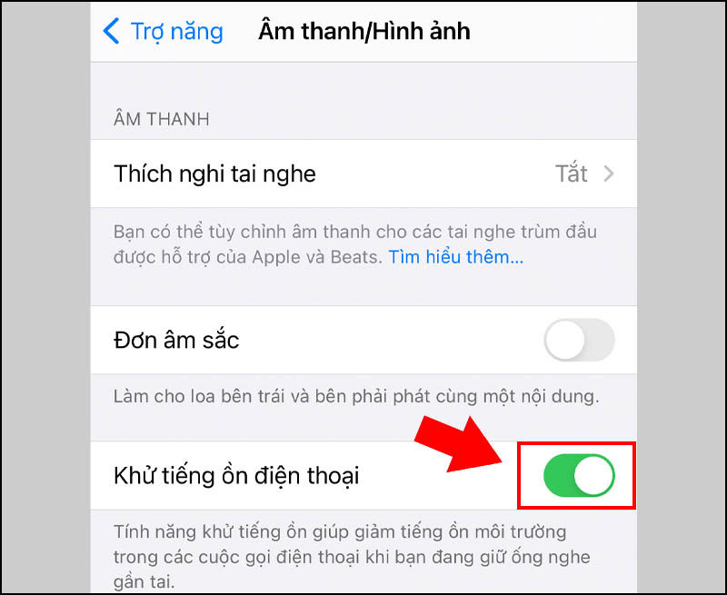 Khử tiếng ồn điện thoại