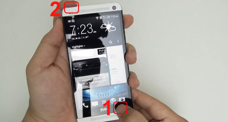 Nhấn tổ hợp ph&iacute;m Home v&agrave; ph&iacute;m cứng Power để chụp m&agrave;n h&igrave;nh