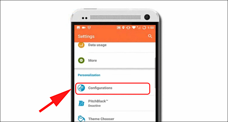 Bấm chọn Configurations