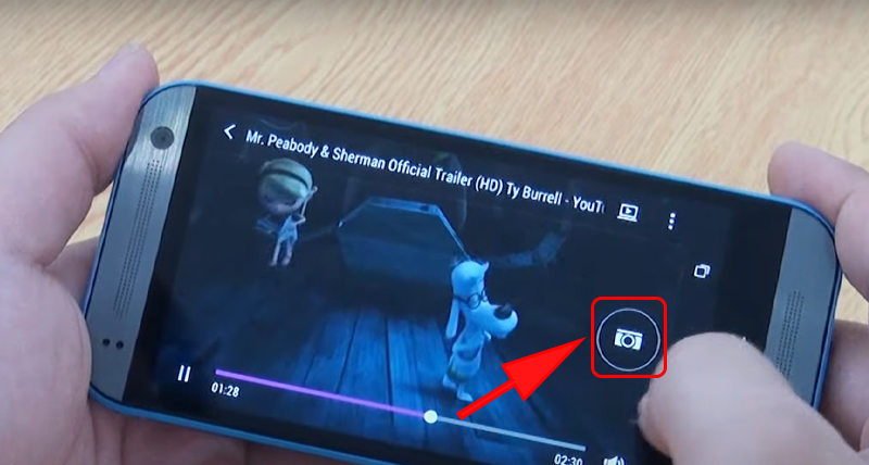 Chọn biểu tượng h&igrave;nh camera ở g&oacute;c phải m&agrave;n h&igrave;nh để chụp