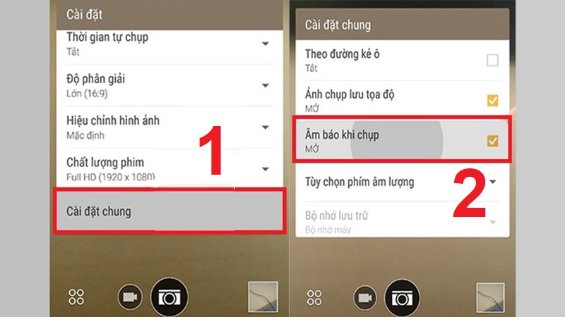 C&aacute;ch tắt &acirc;m chụp h&igrave;nh tr&ecirc;n HTC