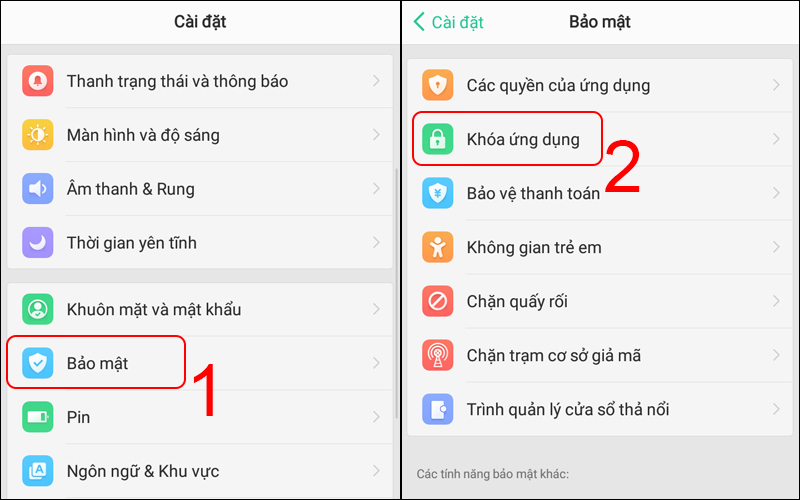 Cách Cài Đặt Mật Khẩu Messenger, Ứng Dụng Khác Trên Điện Thoại Android -  Thegioididong.Com