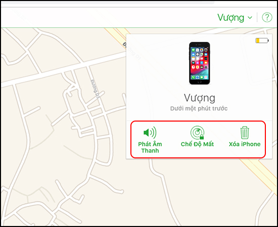 Bước 6: Nhấp vào chấm xanh trên màn hình bạn sẽ có 3 tính năng để hỗ trợ.