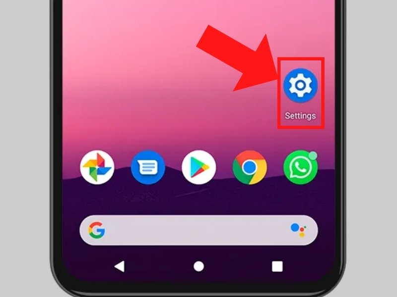 Truy cập Cài đặt