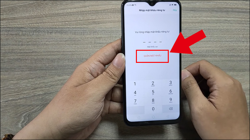 Chọn QU&Ecirc;N MẬT KHẨU