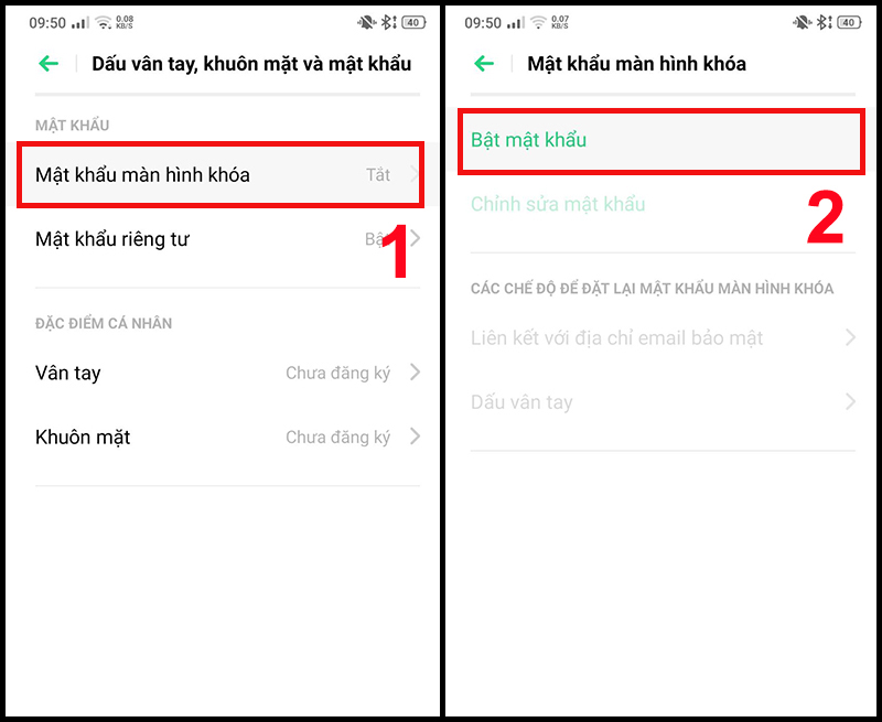 Việc cài đặt khóa màn hình là một trong những việc làm cần thiết để bảo vệ thông tin cá nhân của bạn. Với OPPO, chức năng này rất đơn giản và dễ dàng để cài đặt. Hãy làm điều đúng để giữ cho điện thoại luôn an toàn.