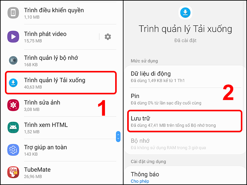 Cách sửa lỗi bộ nhớ còn dung lượng nhưng không tải ứng dụng được