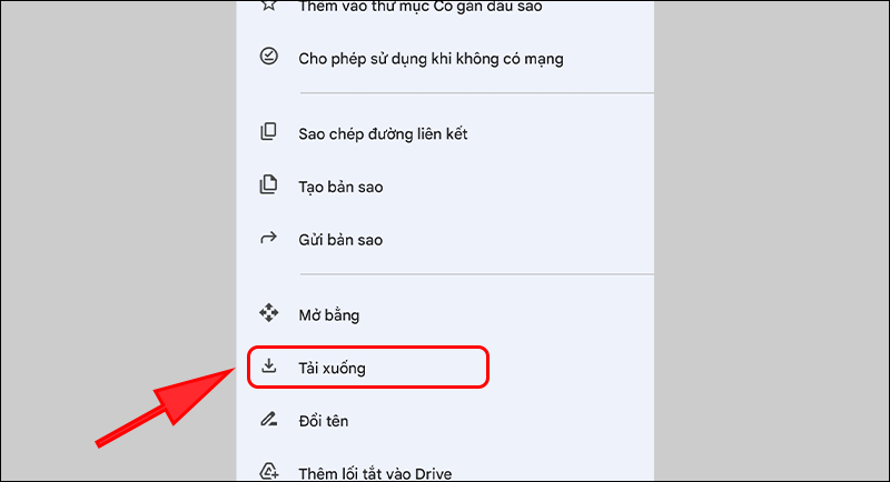 Bấm chọn Tải xuống