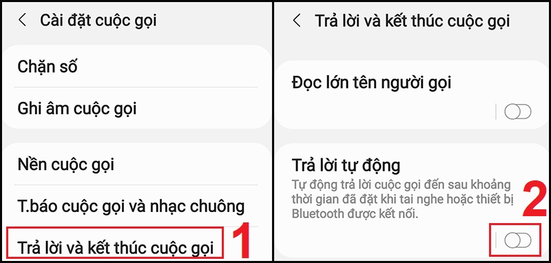 Tắt t&iacute;nh năng Trả lời tự động