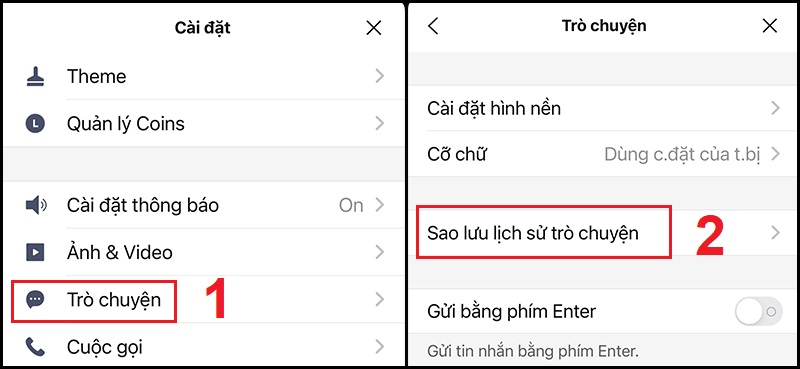 Cách sao lưu, khôi phục tin nhắn trên Line bằng máy Android, iPhone