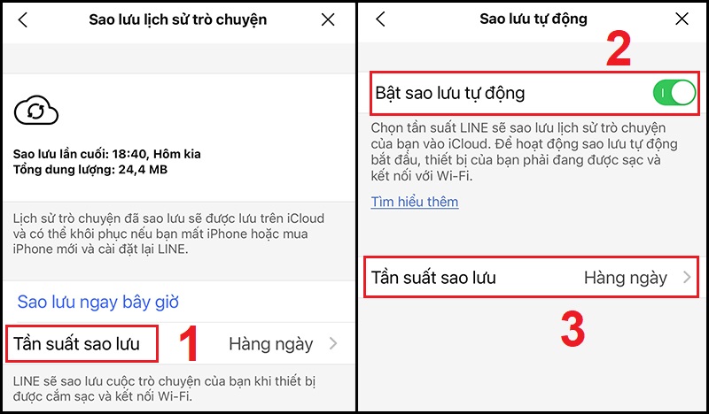 Cách sao lưu, khôi phục tin nhắn trên Line bằng máy Android, iPhone