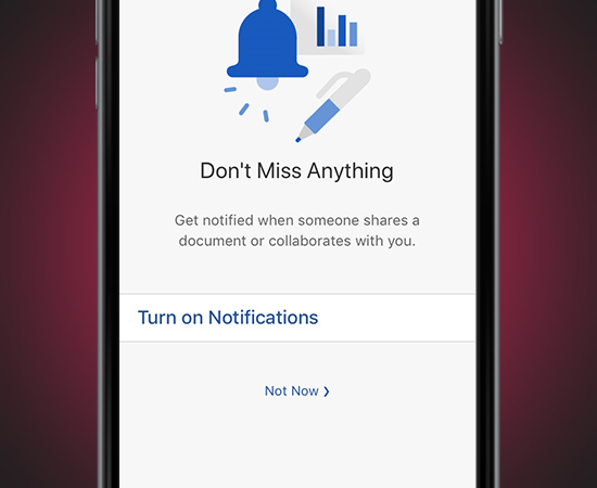 Bước kế tiếp nếu bạn muốn bật thông báo cho ứng dụng thì nhấn chọn Turn on Notifications còn không thì các bạn chọn Not Now để đến bước cuối cùng.