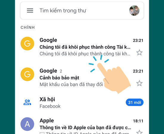 7 bước lấy lại thông tin của tài khoản Google trên máy Android