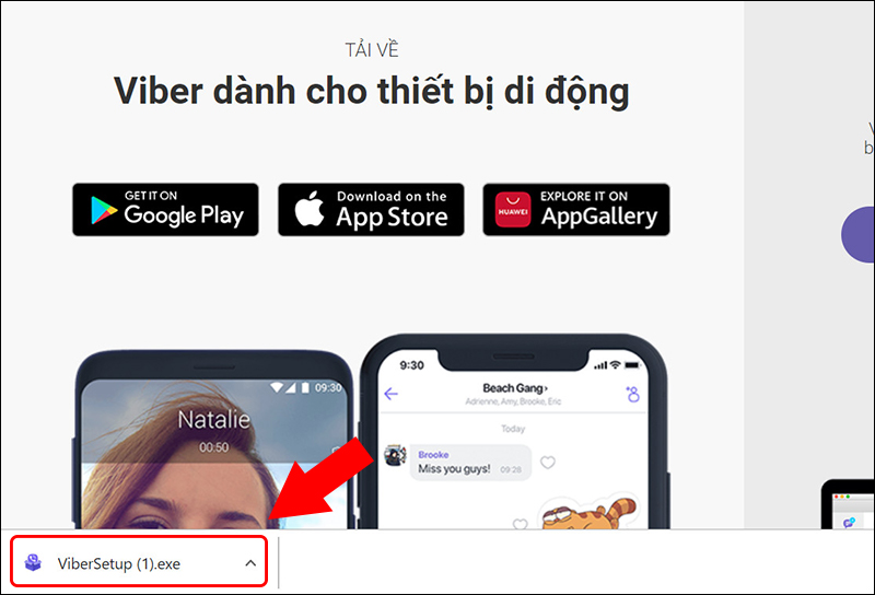 Mở file ViberSetup.exe