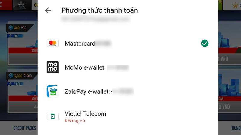 Có rất nhiều Phương thức thanh toán để bạn lựa chọn 