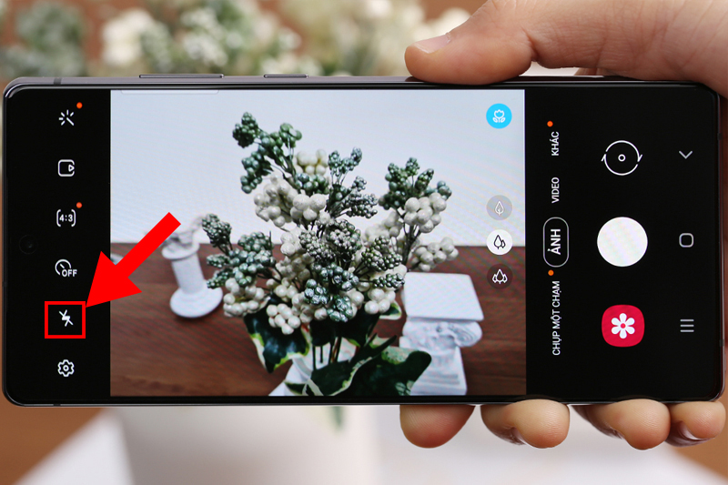 Tắt chế độ flash