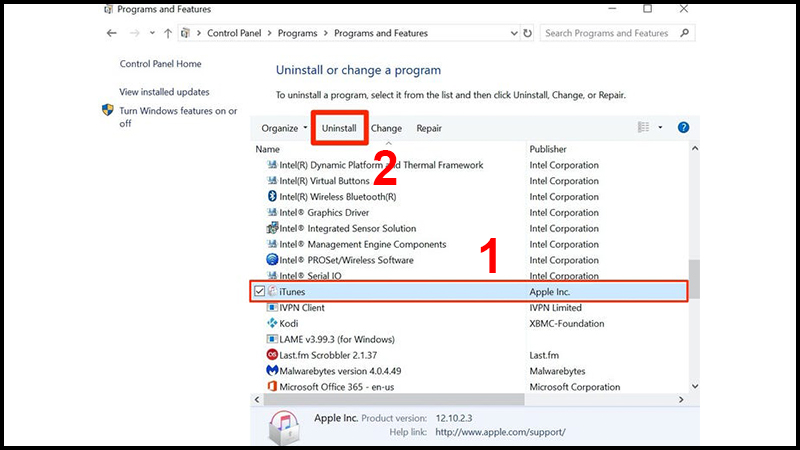 C&aacute;ch gỡ iTunes