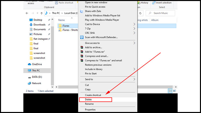 X&oacute;a iTunes khỏi m&aacute;y