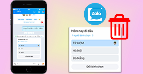 cách sửa bình chọn trên zalo