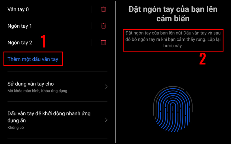 Cách cài đặt mở khóa bằng dấu vân tay trên iPhone, điện thoại Android - Thegioididong.com