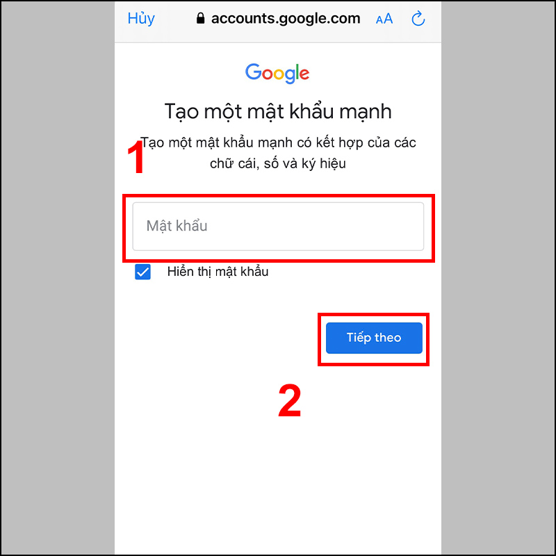 Cách tạo Gmail trên iPhone