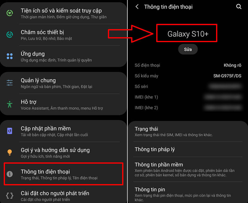 Cách kiểm tra - xem tên, đời máy điện thoại Samsung cực dễ & nhanh - Thegioididong.com