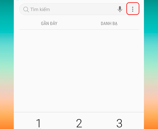  Chọn biểu tượng 3 chấm