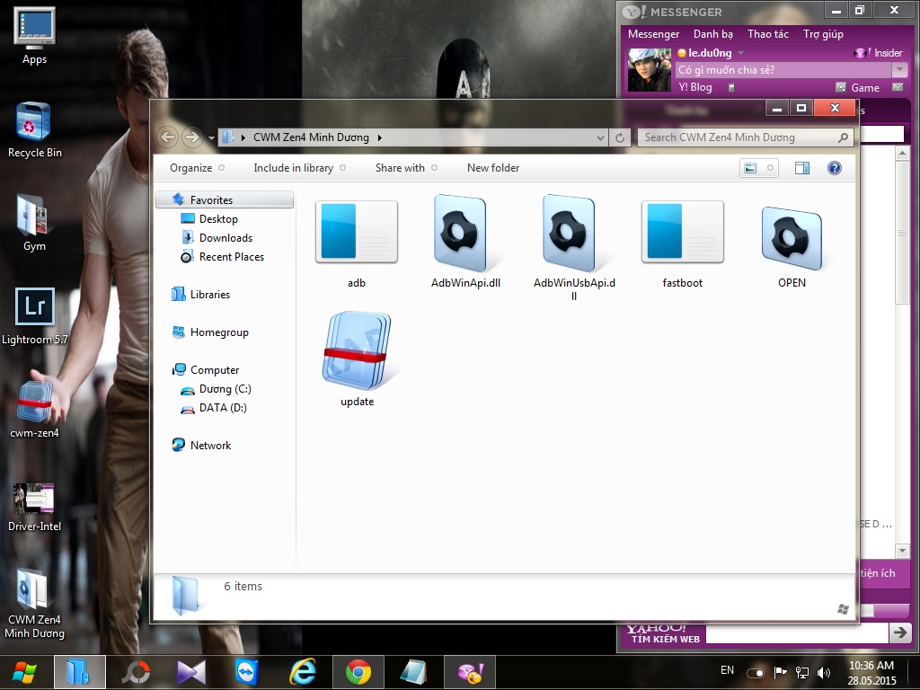 Giải nén file CWM Recovery
