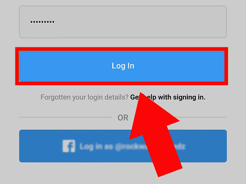 - Bước 5: Sau khi điền các thông tin > Bấm vào Login để đăng nhập lại.