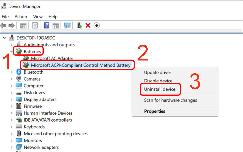Disable Microsoft ACPI-Compliant Control Method Battery