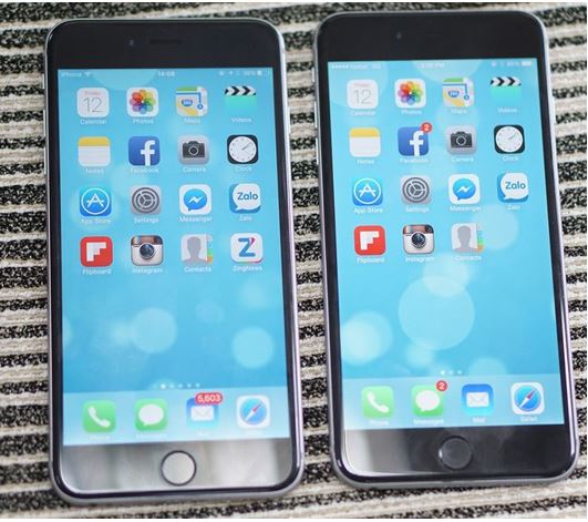 giao diện chính iphone 6