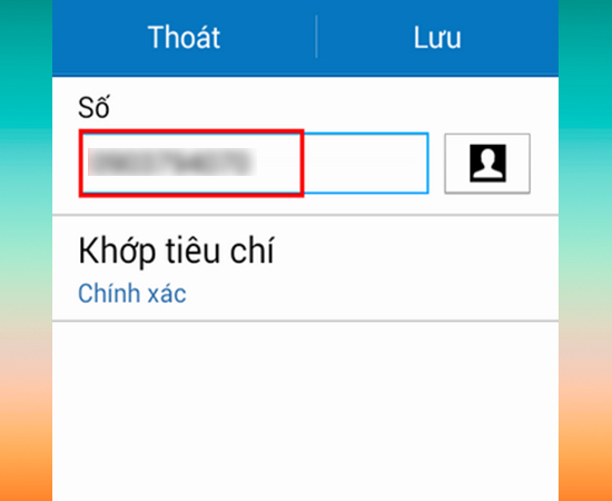 Nhập số điện thoại