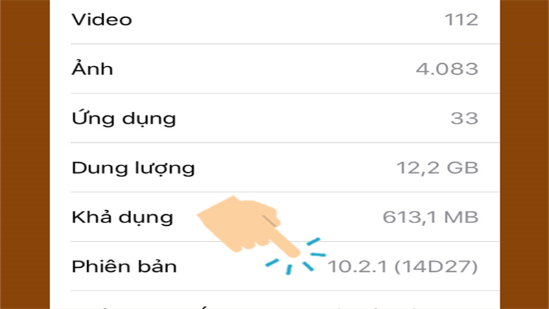 kiểm tra phiên bản mà mình đang dùng