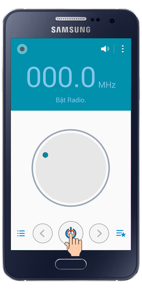 Phát âm thanh ra loa ngoài khi mở radio trên samsung galaxy A3 -  