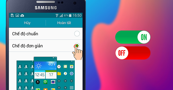 Hướng dẫn Bật/ Tắt chế độ đơn giản trên Samsung Galaxy A5 nhanh chóng