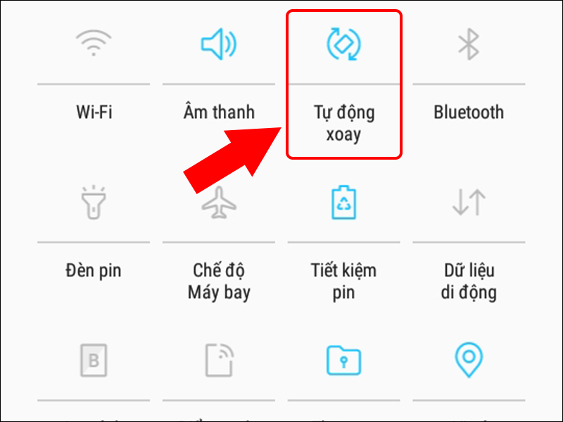 Cách bật chế độ Tự động xoay trên điện thoại Samsung