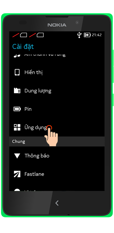 Gỡ bỏ các ứng dụng đã cài đặt