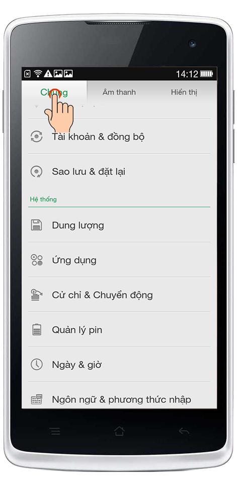 Hạn chế thao tác cảm ứng nhầm trên Oppo Yoyo